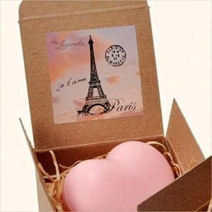Heart Shaped Soap - Tea Rose Fragrance by La Lavande - 100g Boxed