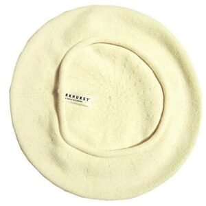 Classic French Beret (Adult)- 100% Cotton - Natural/Ivory - 10" Diameter Across Top