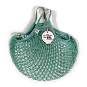 French Market Net Bag - AquaBlue Color- Medium w/Short Handles